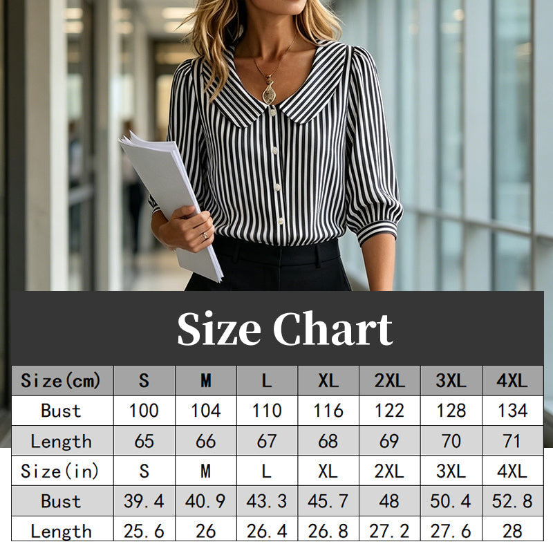 🔥New Arrivals & 50%Off-Summer Commuter Striped Button-Down Shirt– Polished, Slim & All-Day Comfy! ✨