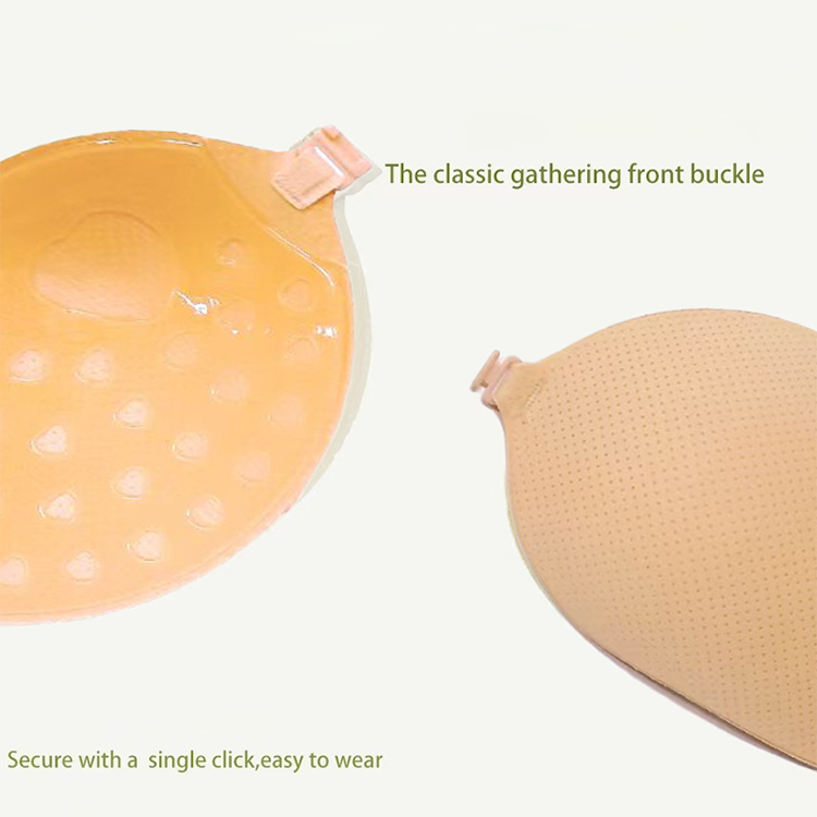 Push-Up Backless Sticky Bra with Front Clasp
