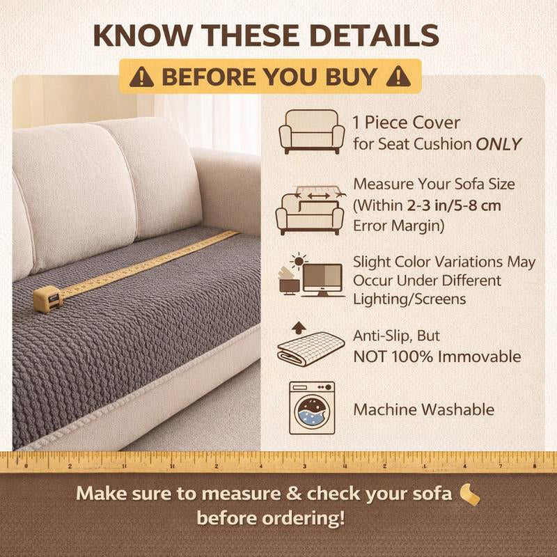 🛋️ Thickened Non-Slip Sofa Cover – Ultra-Soft, Washable & Pet-Friendly, 3 Colours ✨🐾