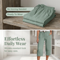 🌞Summer Hot Sale-60% Off!!🌿Women's Solid-Color Pleated Cotton-Linen Cropped Pants