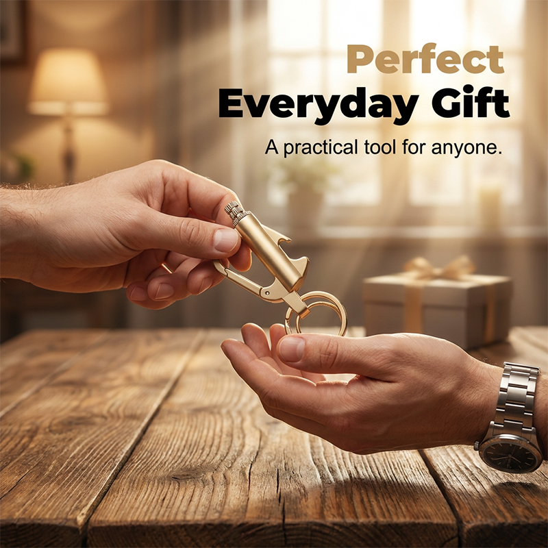 Multifunctional Permanent Match Keychain 🌨️Waterproof & Windproof Ignition – Survival Tool for Camping & Emergency 🏕️
