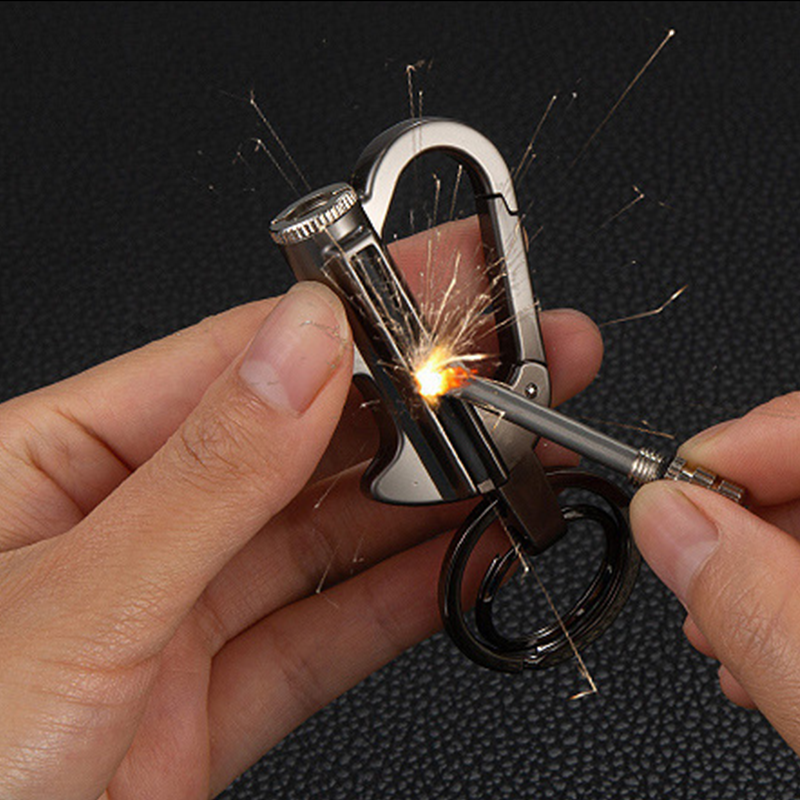 Multifunctional Permanent Match Keychain 🌨️Waterproof & Windproof Ignition – Survival Tool for Camping & Emergency 🏕️