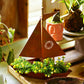 ⛵🌱 Rustic Sailboat Metal Planter – Handcrafted, weather-resistant & perfect for succulents, herbs or flowers – charming garden or shelf decor