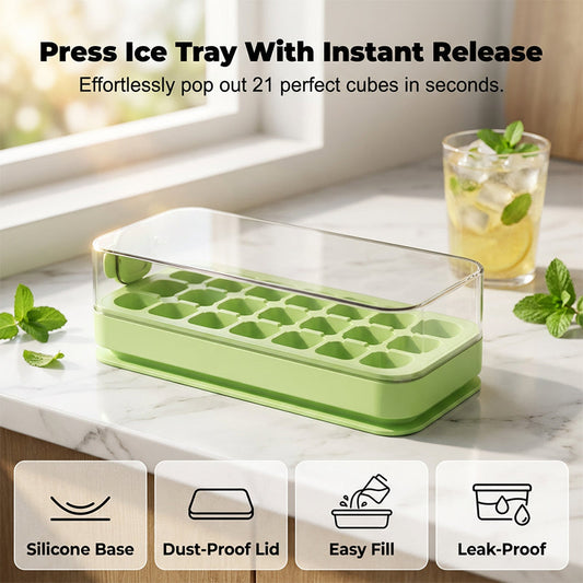 🧊Food-Grade Press-Type Ice Cube Tray