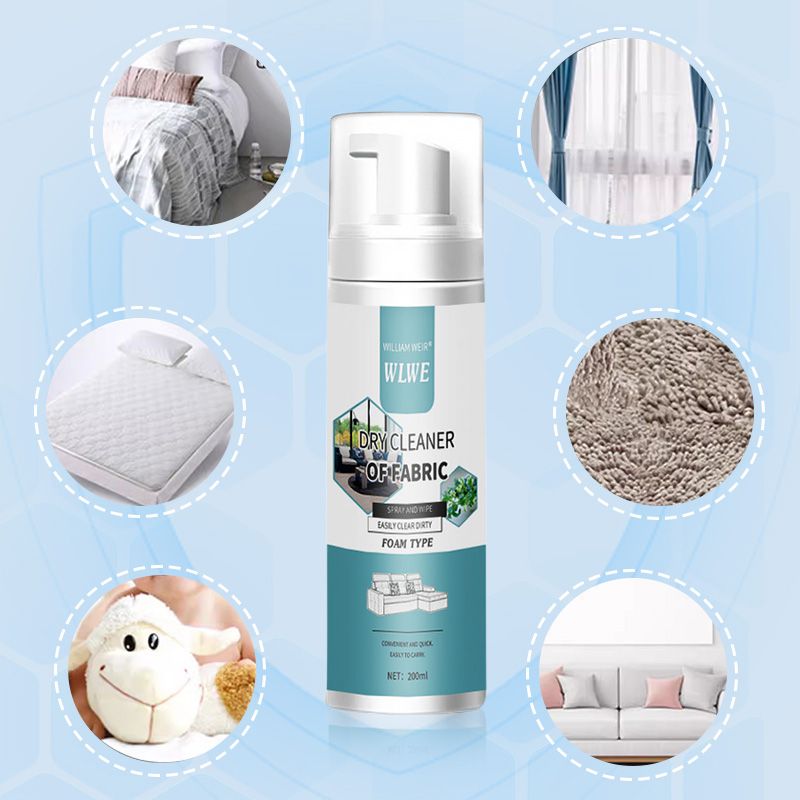 🧼BUY 2 GET 1 FREE ! 🛋️Fabric Foam Dry Cleaner Spray – No Water Rinse, Instant Stain Removal for Sofa, Carpet, Curtain & Upholstery, Quick Dry Household Fabric Stain Remover