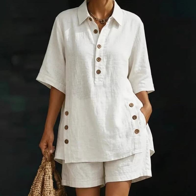Women's Summer Relaxed Fit Top and Shorts Set