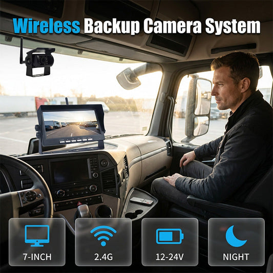 🎁2026 New Arrivals 50% OFF💥7-Inch Wireless Backup Camera – HD, Stable Signal, Universal ⏪