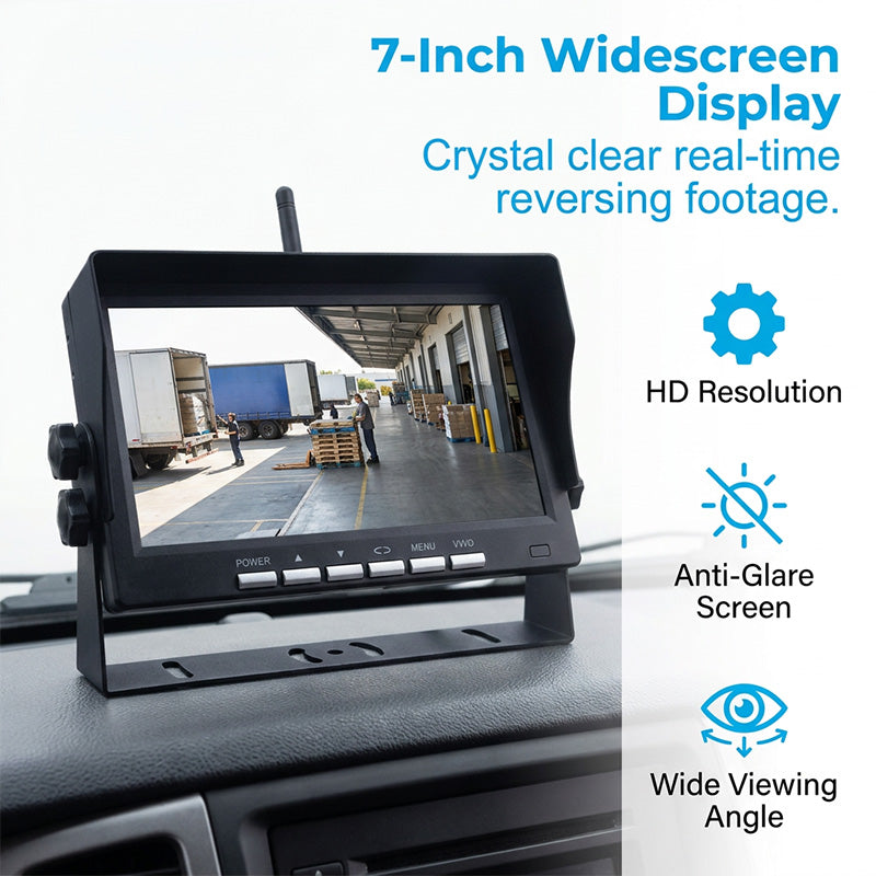 🎁2026 New Arrivals 50% OFF💥7-Inch Wireless Backup Camera – HD, Stable Signal, Universal ⏪