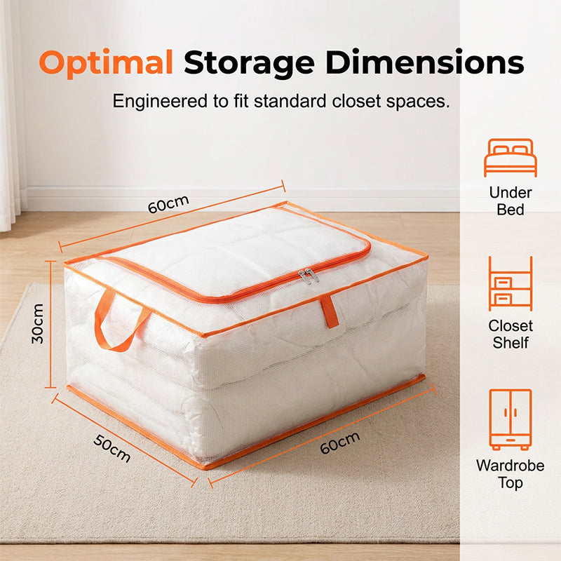 Large Capacity Transparent Mesh Storage Bag
