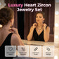 💎 LIMITED-TIME 50% OFF! ✨ Sparkling Heart Jewelry Set – Necklace & Earrings, Elegant, Lightweight 💖