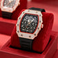 ⏳Limited-time 50% off⏰Men's Luxury barrel-shaped watch Rhinestone Embellished Watch⌚