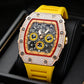 ⏳Limited-time 50% off⏰Men's Luxury barrel-shaped watch Rhinestone Embellished Watch⌚