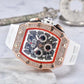 ⏳Limited-time 50% off⏰Men's Luxury barrel-shaped watch Rhinestone Embellished Watch⌚