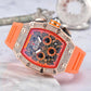 ⏳Limited-time 50% off⏰Men's Luxury barrel-shaped watch Rhinestone Embellished Watch⌚