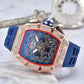⏳Limited-time 50% off⏰Men's Luxury barrel-shaped watch Rhinestone Embellished Watch⌚