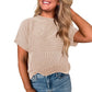 Women's Textured Stripe Short-Sleeve Shirt