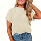 Women's Textured Stripe Short-Sleeve Shirt