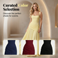 Women's Ruched Bodice Square Neck Maxi Dress