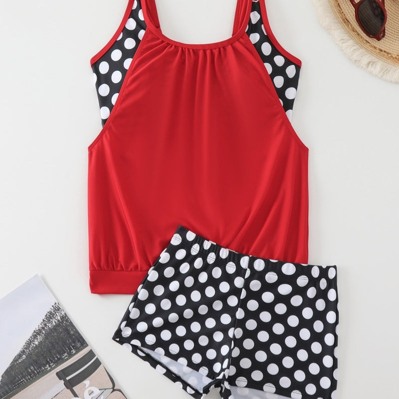 👙 50% OFF NOW ! 💐 Women's Polka Dot Two Piece Swimsuit – Cute Dot Pattern, Comfort Fit & Stylish Beach Wear ☀️