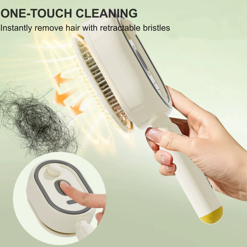 🔥LAST DAY SALE ONLY ￡14.99!!🔥ProGlide™🇬🇧 Scalp Massager Comb 💆‍♀️ – Self-Cleaning 🧼, Tangle-Free ✂️ & Frizz-Control Hair Brush with Soothing Mist Spray 💨✨ | Perfect for Dry, Brittle Hair 💧🌟