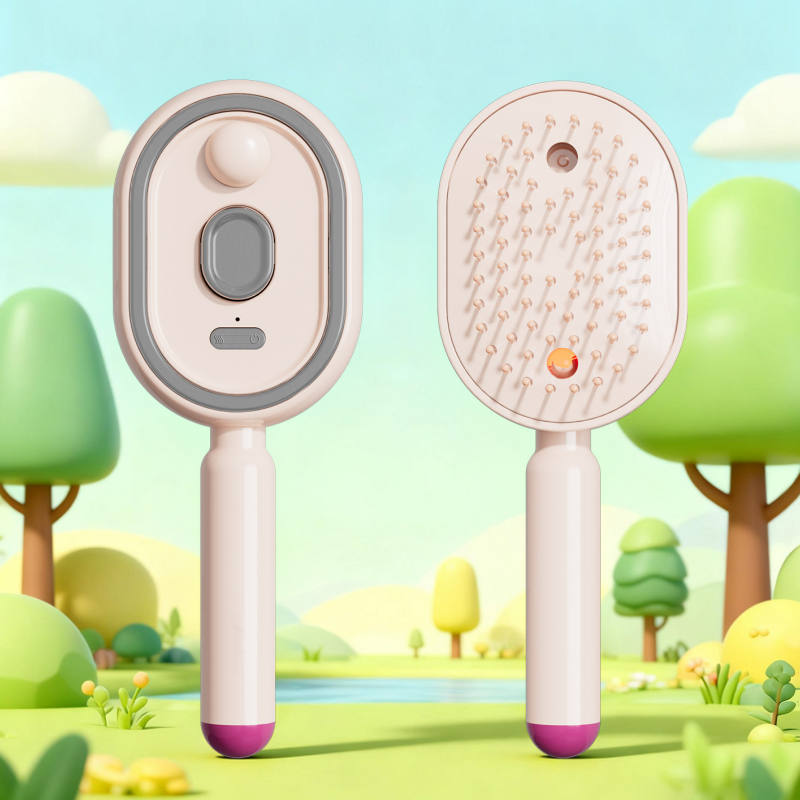 🔥LAST DAY SALE ONLY ￡14.99!!🔥ProGlide™🇬🇧 Scalp Massager Comb 💆‍♀️ – Self-Cleaning 🧼, Tangle-Free ✂️ & Frizz-Control Hair Brush with Soothing Mist Spray 💨✨ | Perfect for Dry, Brittle Hair 💧🌟