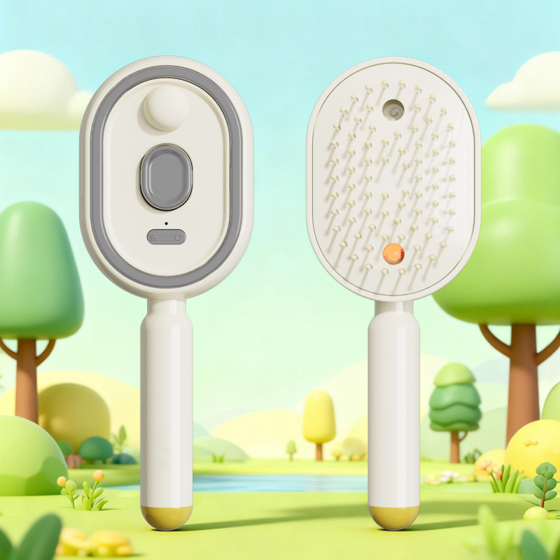 🔥LAST DAY SALE ONLY ￡14.99!!🔥ProGlide™🇬🇧 Scalp Massager Comb 💆‍♀️ – Self-Cleaning 🧼, Tangle-Free ✂️ & Frizz-Control Hair Brush with Soothing Mist Spray 💨✨ | Perfect for Dry, Brittle Hair 💧🌟