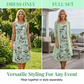 💕Elegant two-piece set featuring a chiffon dress and a cardigan for women