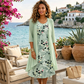💕Elegant two-piece set featuring a chiffon dress and a cardigan for women
