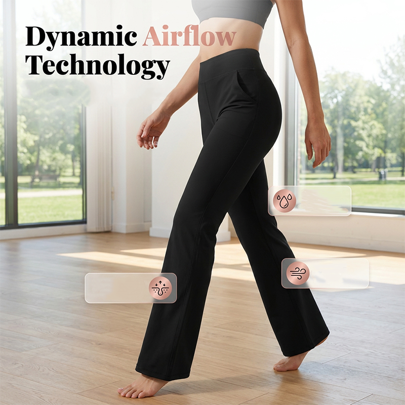 🧘‍♀️  50% OFF! ✨ Women's Stretchy Bootcut Yoga Pants – Flattering, Ultra-Flexible, Pockets Included