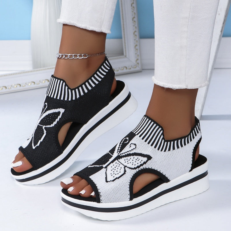 📢📢 50% OFF !! ⏰ Women's Casual Peep-Toe Platform Beach Sandals – Lightweight, Cushioned & Perfect for Sunny Days & Holidays 🌴✨