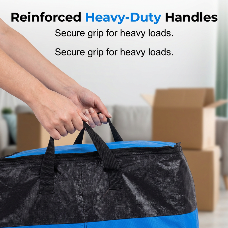 📦Last Day Special Price:£8.99!!!🧳 Collapsible Storage and Moving Bag – Heavy-duty handles & zippered closure – Folds flat, perfect for moving, travel or closet organization – reusable & easy to clean 🏠