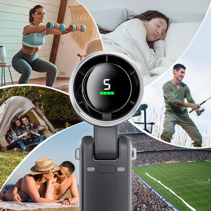 🔥3-in-1 Turbo Hand Fan🌬️🇬🇧 5 Speeds, 24H Battery 🔋 | Perfect Father’s Day Gift for Dad & Commuters 🎁
