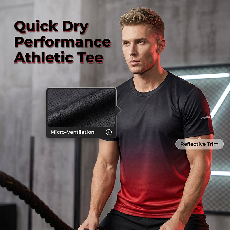 Men's Lightweight Quick Dry Athletic T-Shirt