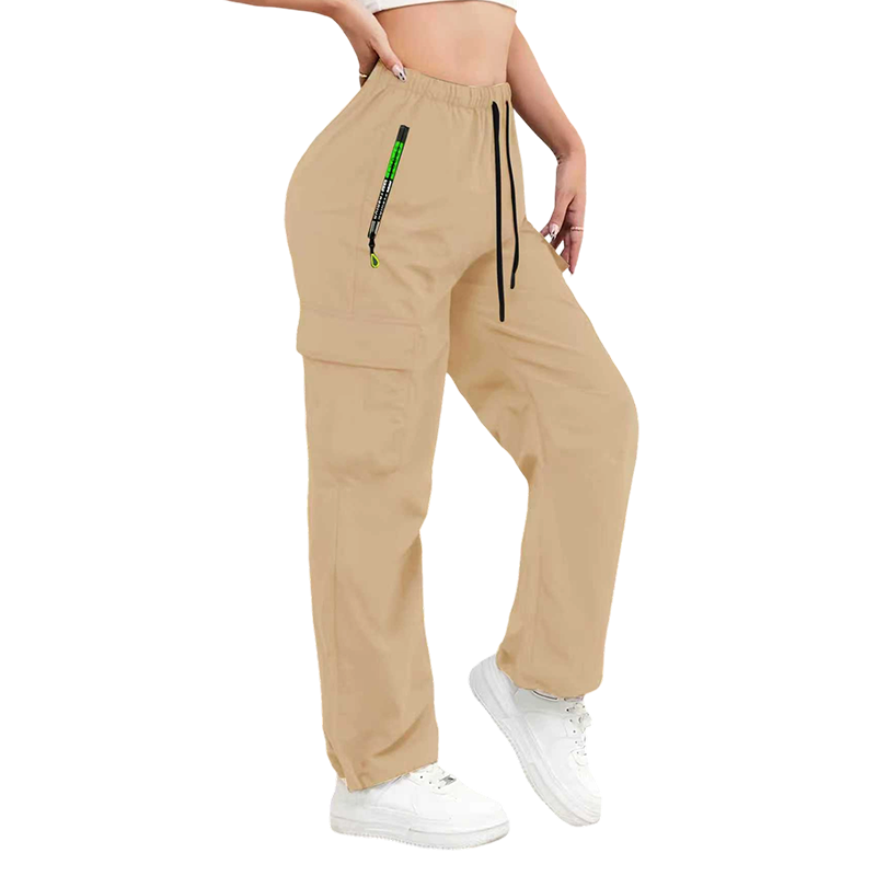 👖⏳LAST DAY SALE ONLY ￡11.99!!💥 Women's Multi-Cargo Pants with Pockets – Loose Fit, Drawstring Waist, Breathable ✨