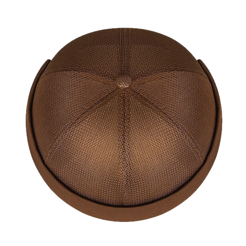 Adjustable Mesh Brimless Docker Cap