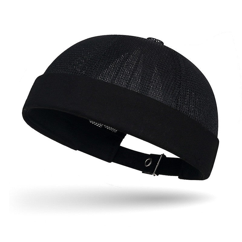 Adjustable Mesh Brimless Docker Cap