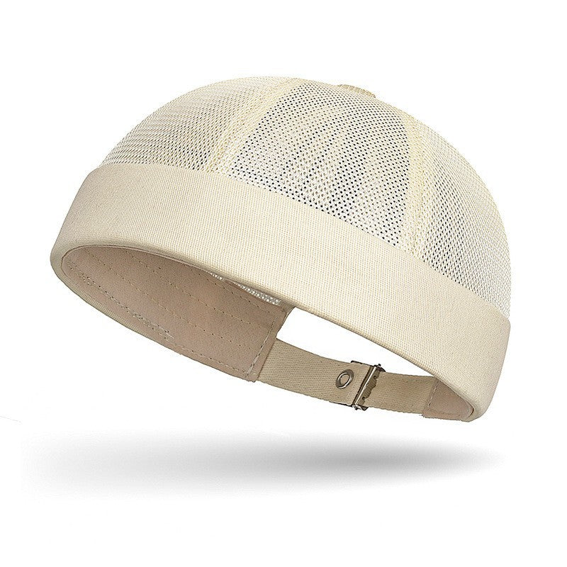 Adjustable Mesh Brimless Docker Cap