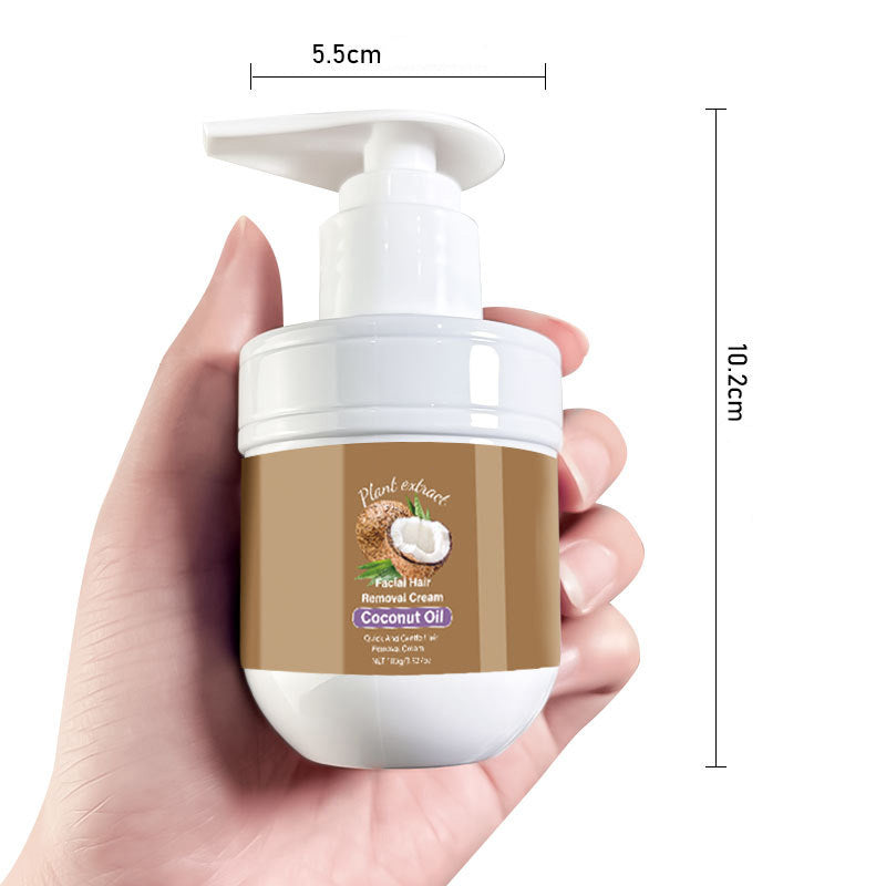 🥥 Last Day Special Price £9.77 ! 🔥Buy 2 Get 1 Free🎁Coconut Facial Hair Removal Cream