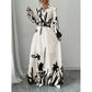 Women's Elegant Floral Printed Maxi Dress