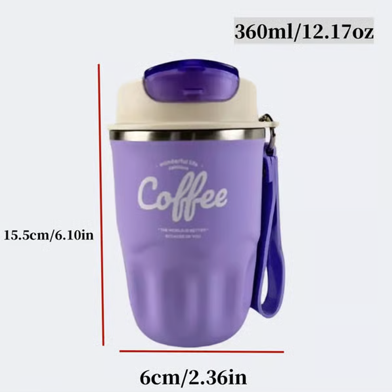 🎁💥LAST DAY SALE 50% OFF!!☕316 Stainless Steel Coffee Vacuum Flask