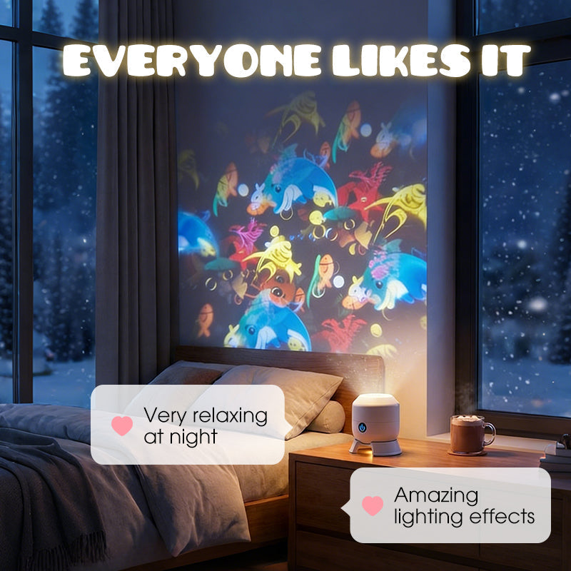 ⏳LAST DAY SALE ONLY￡9.99!!🎁🔥LED Starry Ocean Projector – 360° Rotating Night Light with Sky & Ocean Waves 🌌🌊 | USB Mood Lamp for Bedroom & Kids’ Room 💤