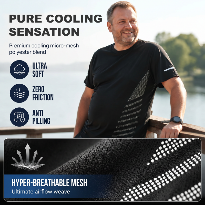Men's Breathable Quick-Dry Athletic T-Shirts