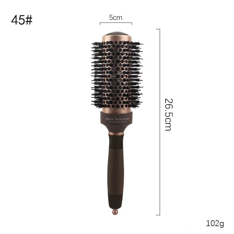 🏆 Last Day Special Price £9.99! 💇Professional Volumizing Round Hair Brush – Vented Barrel, Ergonomic Grip, Salon Results ✨
