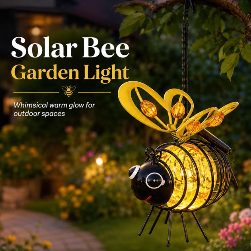 🔥Special Price £10.99!! ⚡50K+ SOLD!✨🐝Hanging Solar Bee Light – Warm Amber Glow, Flicker-Free, Perfect for Garden Parties, Camping, or Kids’ Rooms – Spread Joy Day and Night 🌞🌜