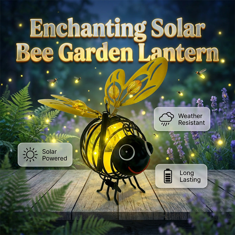 🔥Special Price £10.99!! ⚡50K+ SOLD!✨🐝Hanging Solar Bee Light – Warm Amber Glow, Flicker-Free, Perfect for Garden Parties, Camping, or Kids’ Rooms – Spread Joy Day and Night 🌞🌜