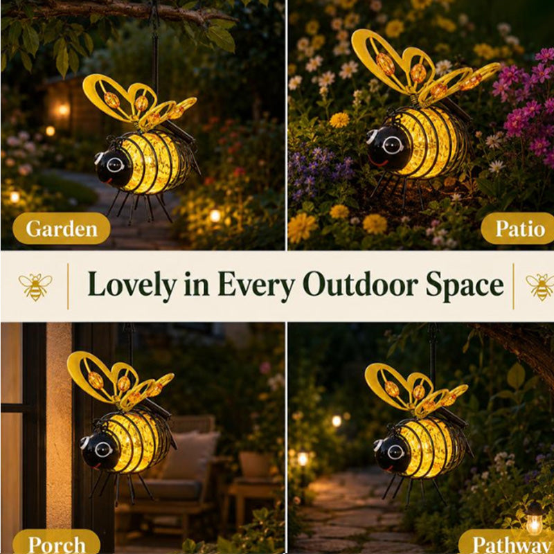 🔥Special Price £10.99!! ⚡50K+ SOLD!✨🐝Hanging Solar Bee Light – Warm Amber Glow, Flicker-Free, Perfect for Garden Parties, Camping, or Kids’ Rooms – Spread Joy Day and Night 🌞🌜