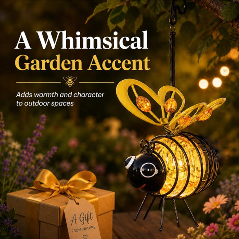 🔥Special Price £10.99!! ⚡50K+ SOLD!✨🐝Hanging Solar Bee Light – Warm Amber Glow, Flicker-Free, Perfect for Garden Parties, Camping, or Kids’ Rooms – Spread Joy Day and Night 🌞🌜