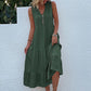 Women's Sleeveless Loose Casual Tiered Dress