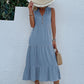 Women's Sleeveless Loose Casual Tiered Dress