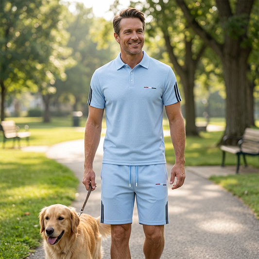 🏆LAST DAY SALE 50% OFF🔥Men's Casual Short-Sleeve Shorts Set